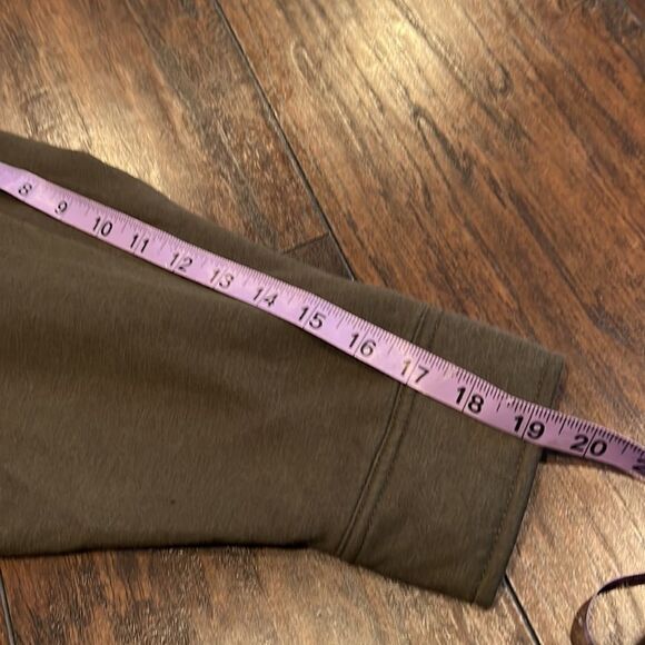 Sweatshirt Project light fleece lined jacket army green in EUC button up - Picture 7 of 8